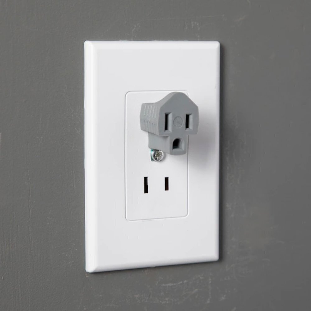 15-Amp 2 Wire To 3 Wire Single To Single Basic Standard Adapter
